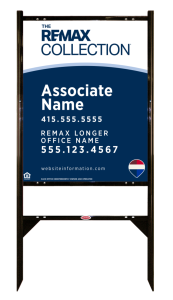 Angle Iron Frame and Collection Associate Name Sign Unit,  30h x 24w, .040 Aluminum